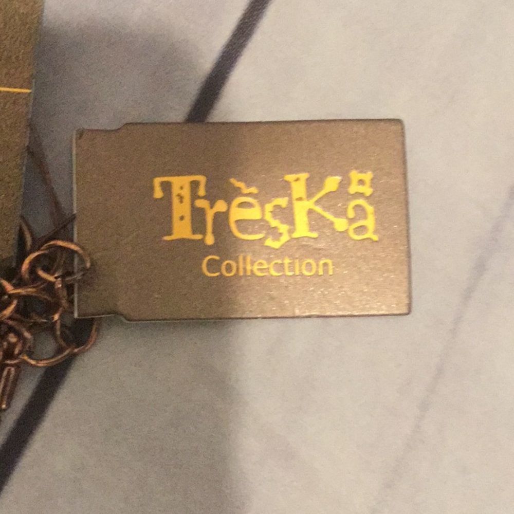 NWT, Treska Assyria Long Boho Necklace w/Agate, Turquoise, Cast Metals & More - Picture 4 of 5
